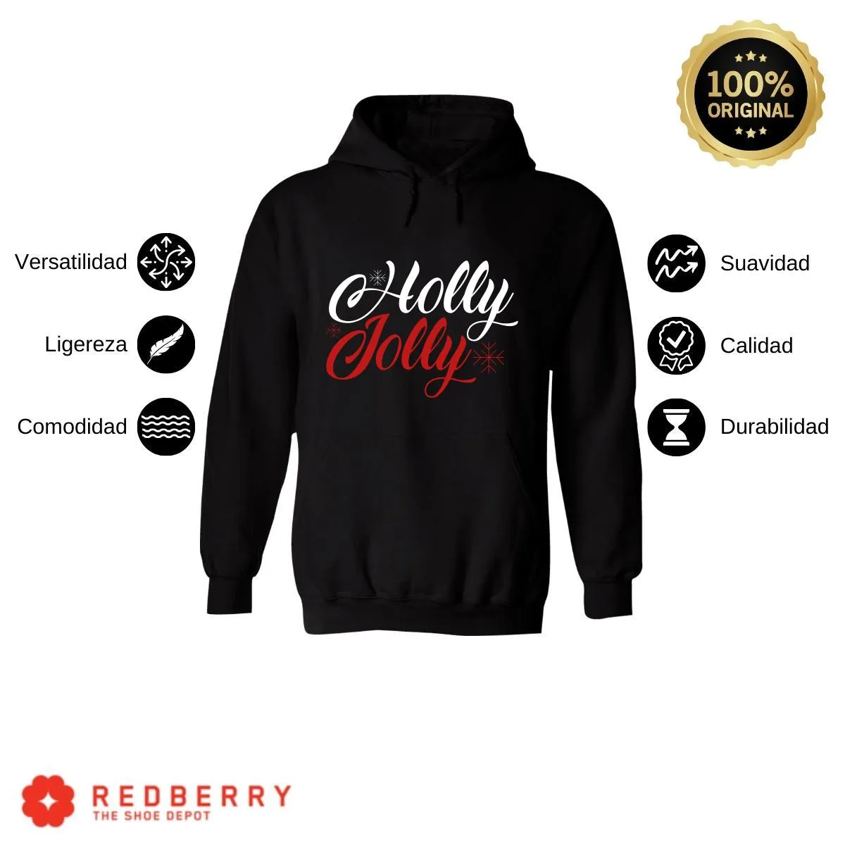 Sudadera Navideña Hombre Deportiva Hoodie 046