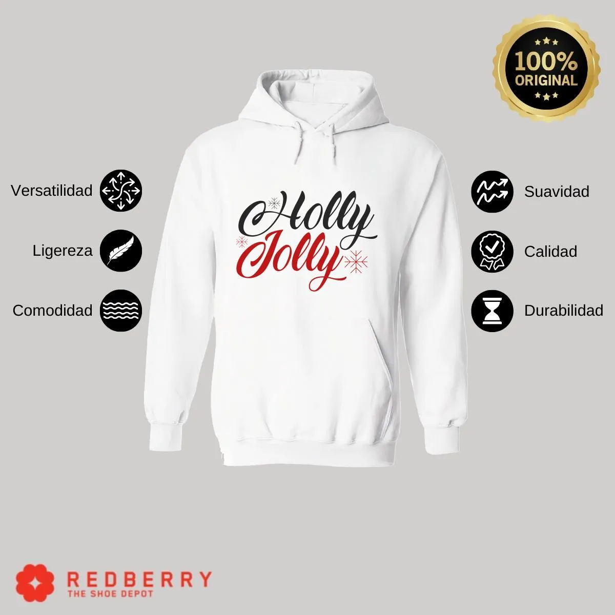 Sudadera Navideña Hombre Deportiva Hoodie 046