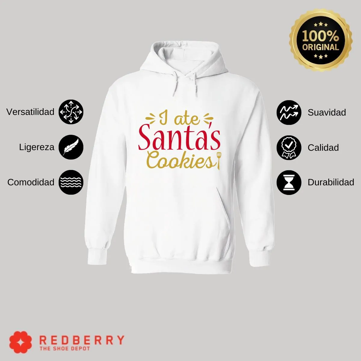 Sudadera Navideña Hombre Deportiva Hoodie 049