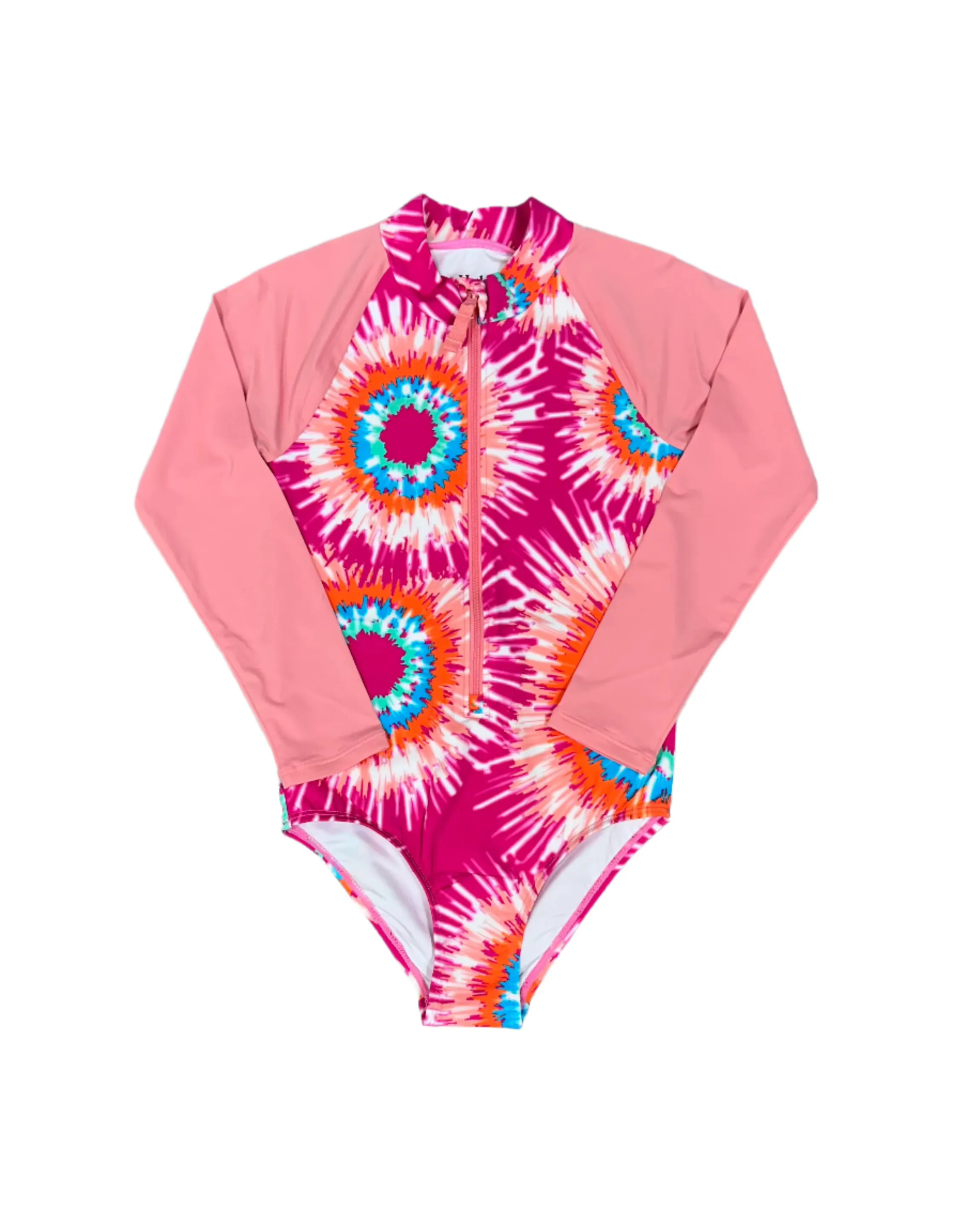 Sunburst Tie Dye L/S Rashguard Swimsuit