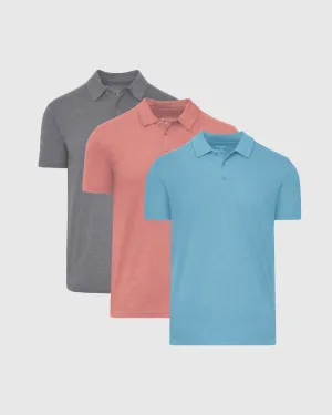 Sunrise Short Sleeve Polo 3-Pack