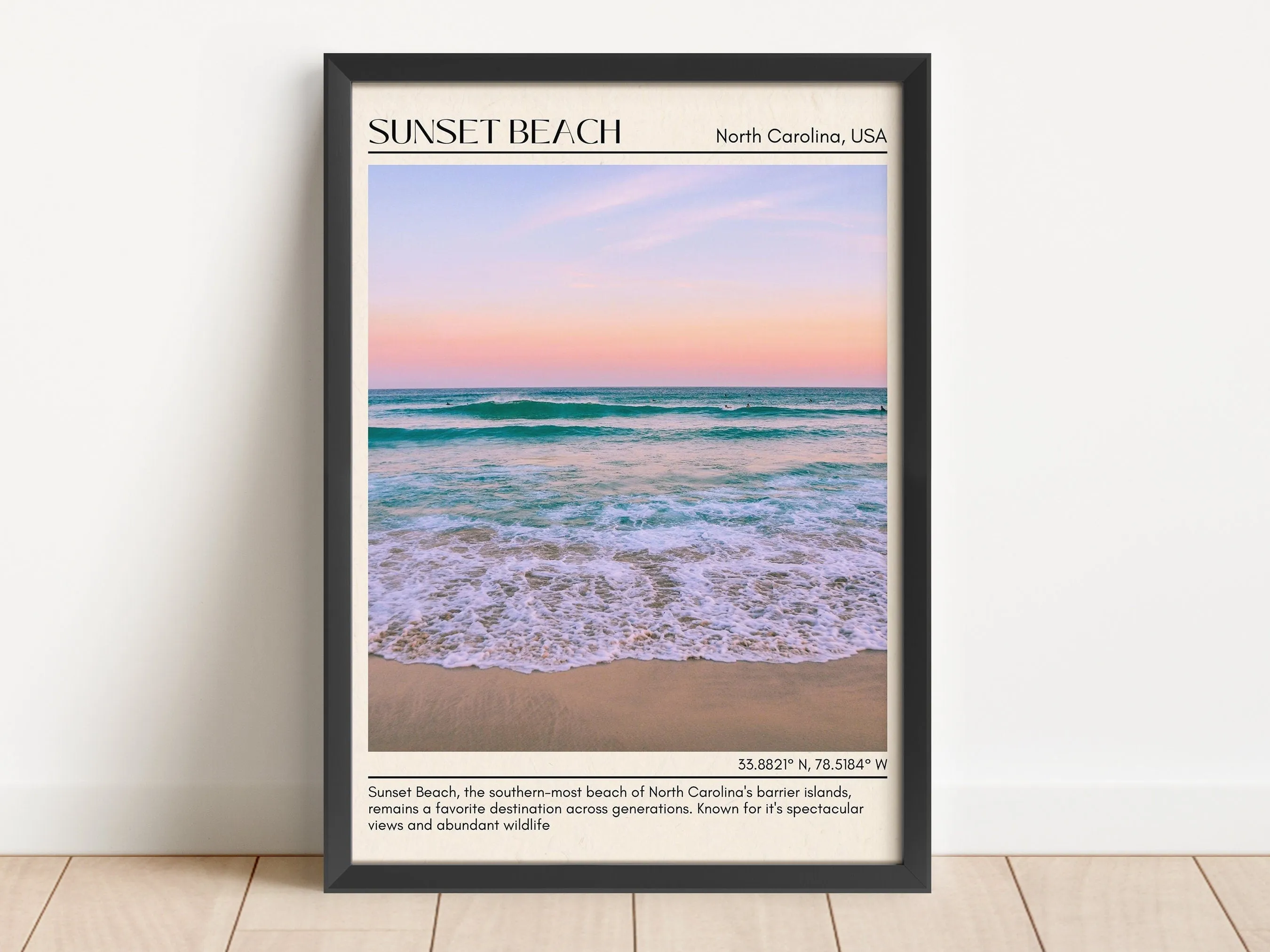 Sunset Beach Wall Canvas, USA