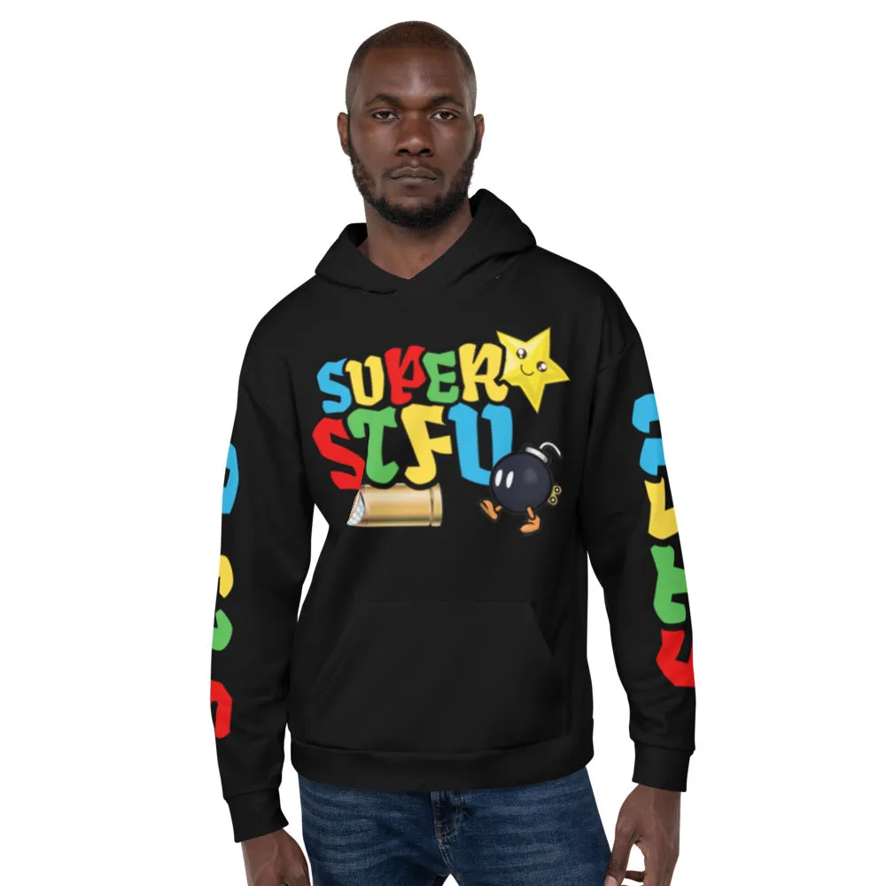 Super STFU Unisex Hoodie - Black