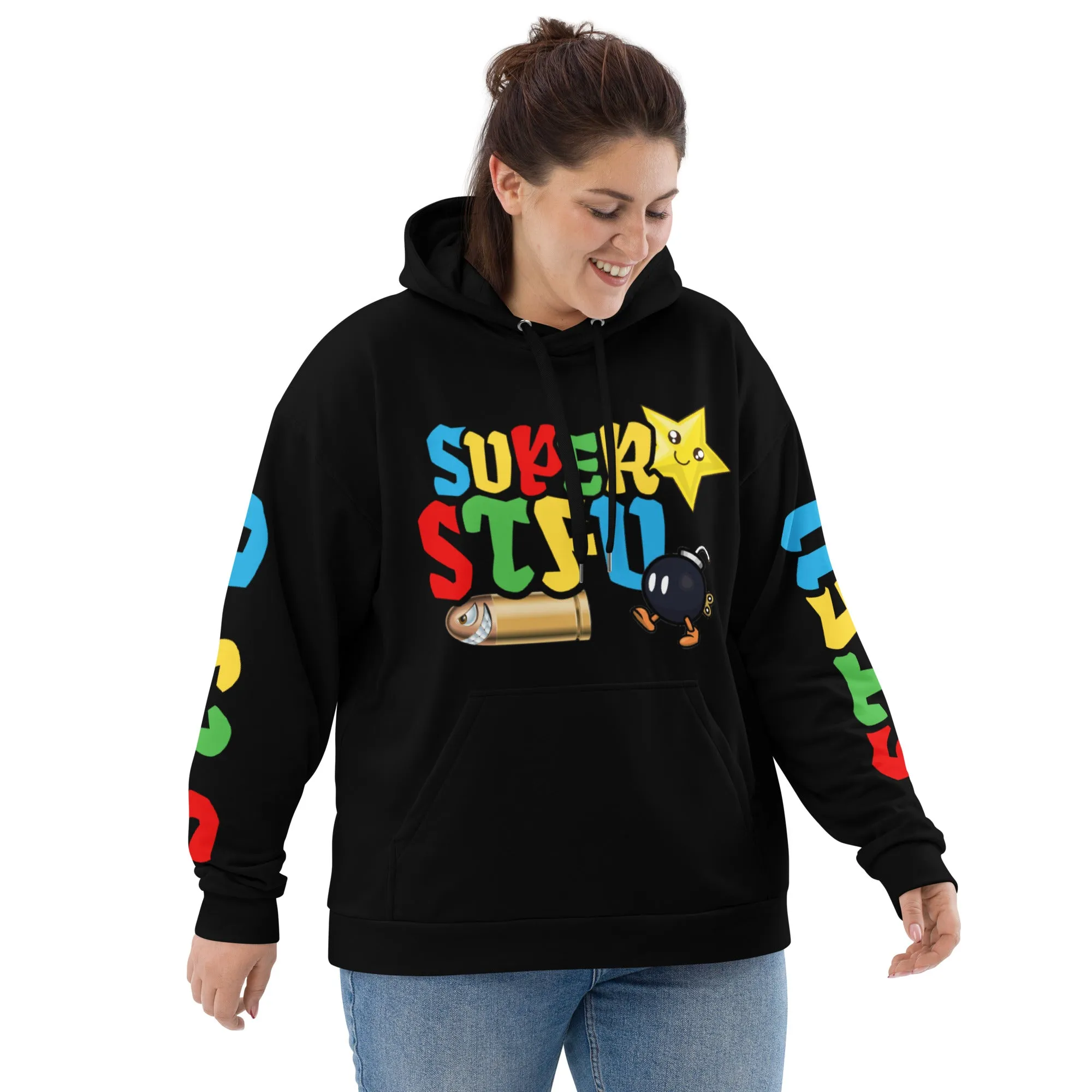 Super STFU Unisex Hoodie - Black