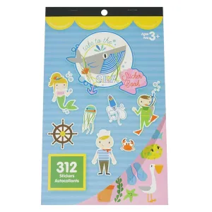Take To The Sea Craft Sticker Book Assortment, 312-Piece
