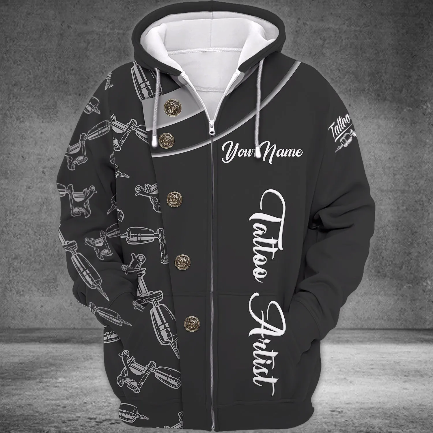 Tattoo Artist Custom Name 3D Shirts (Non Workwear)