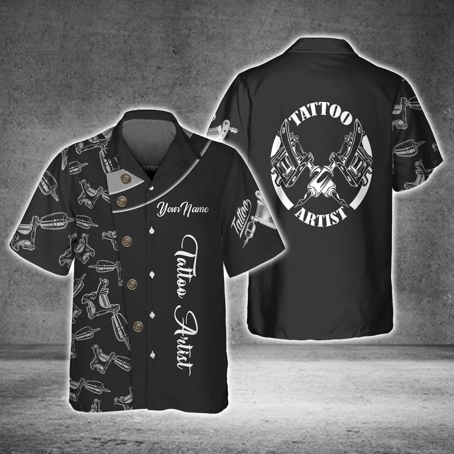 Tattoo Artist Custom Name 3D Shirts (Non Workwear)
