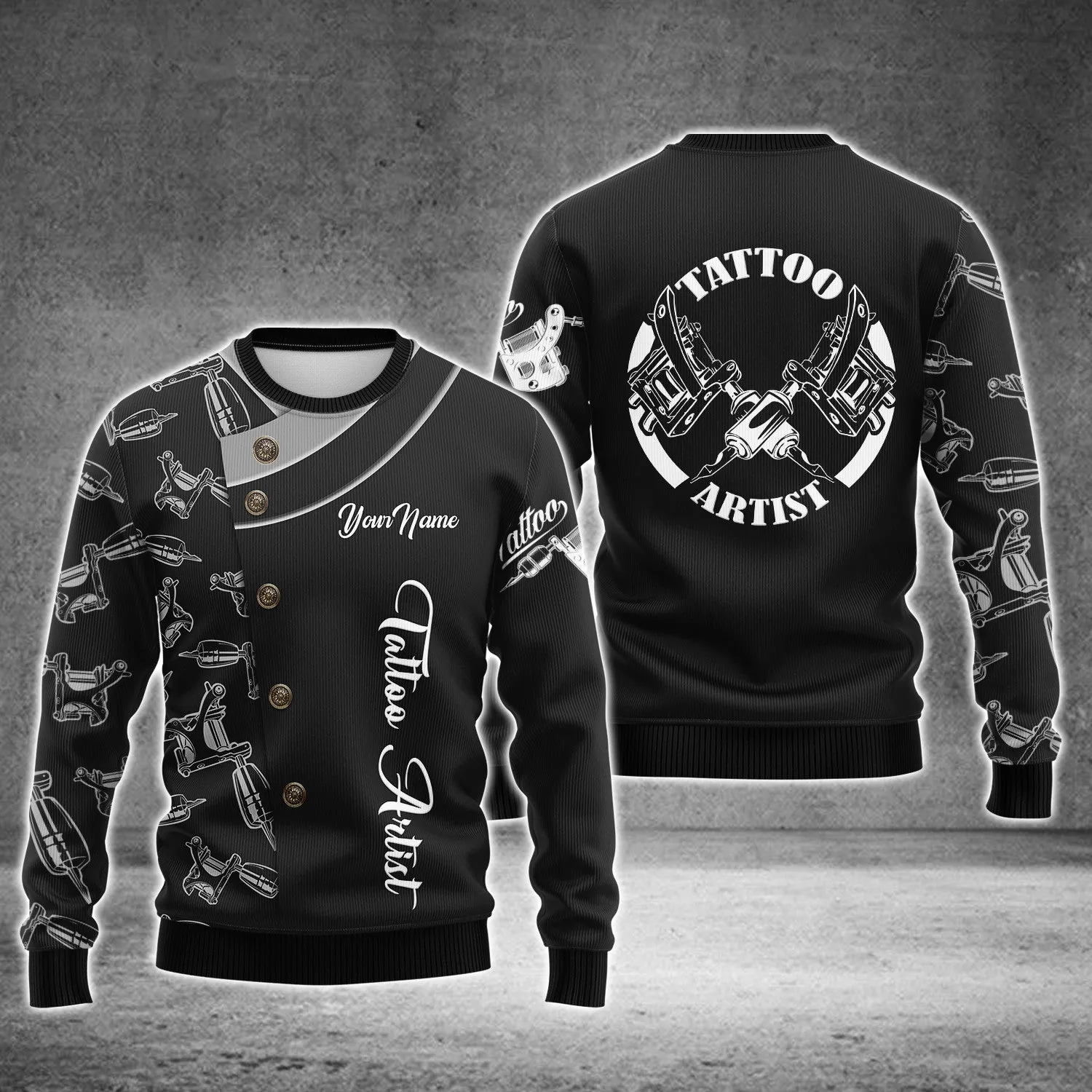 Tattoo Artist Custom Name 3D Shirts (Non Workwear)