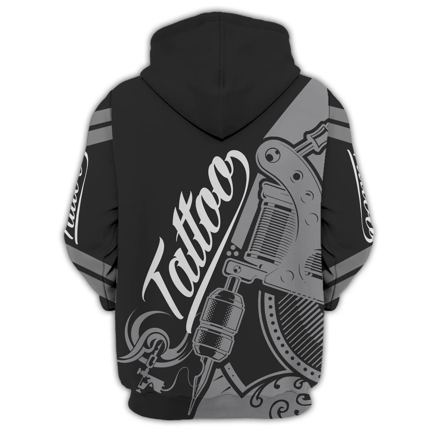Tattoo Artist Shop Personalized Name Zipper Hoodie