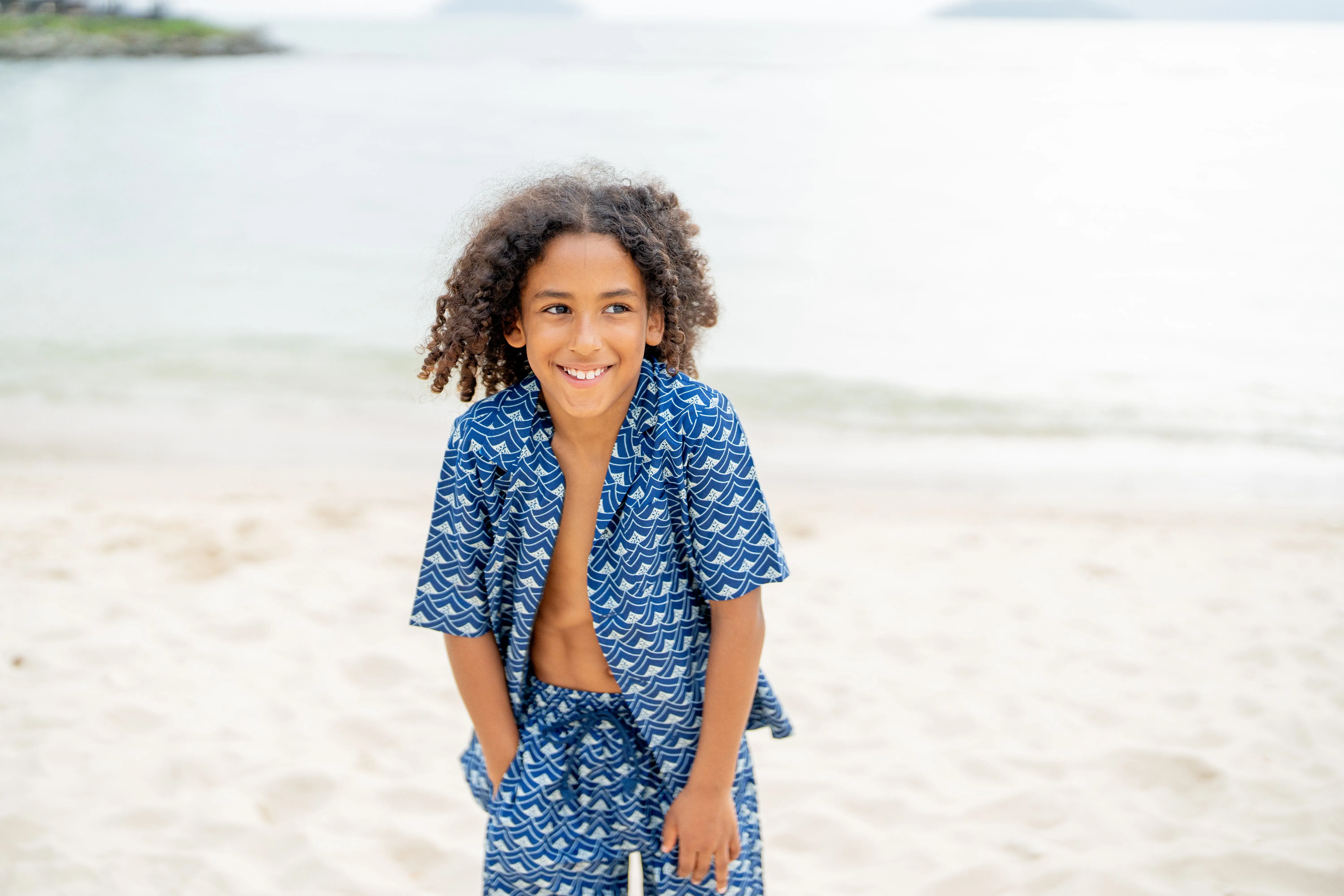 Temi Swim Shirt | Ocean Wave