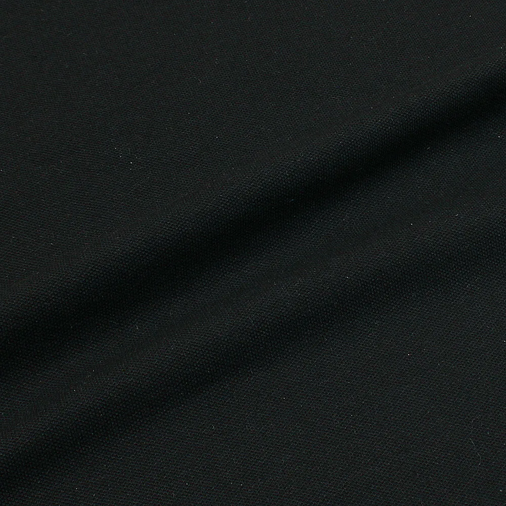 TOMMY BLACK EMBROIDERED POLO SHIRT