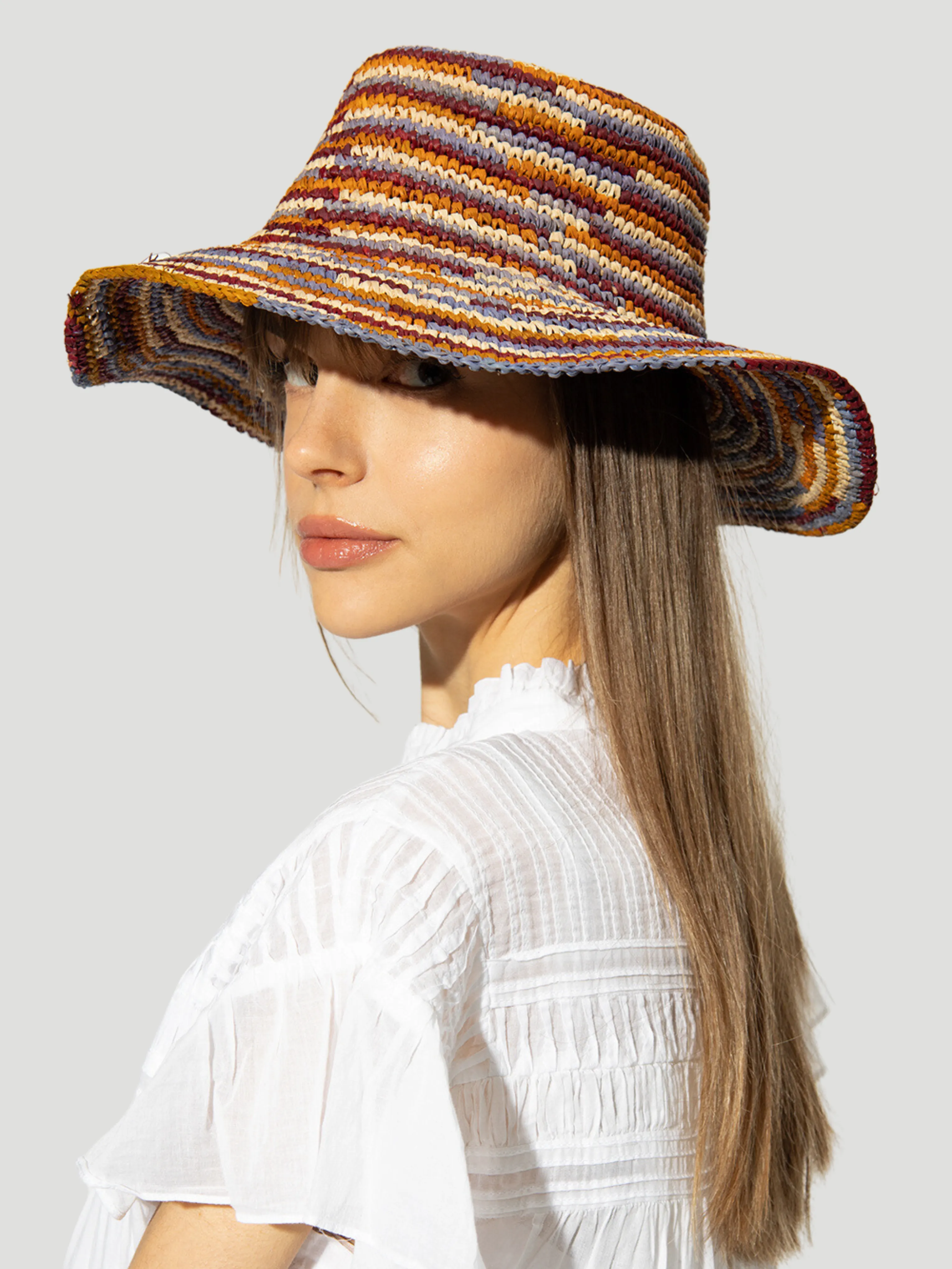 Tulum Wide Brim Raffia Hat
