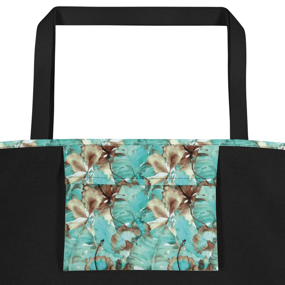 Turquoise Jungle - Beach Bag