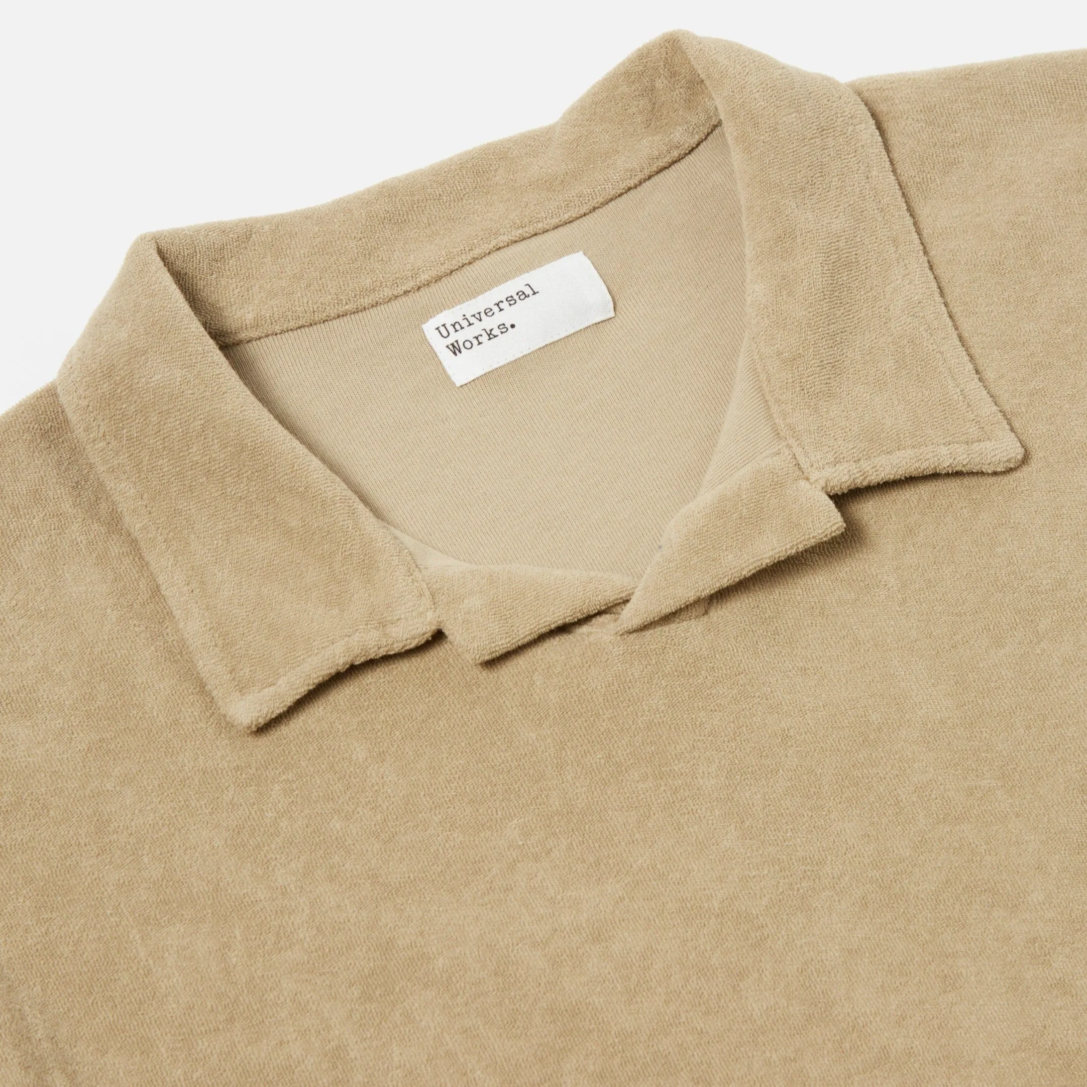 Universal Works Light Weight Terry Vacation Polo Summer Oak