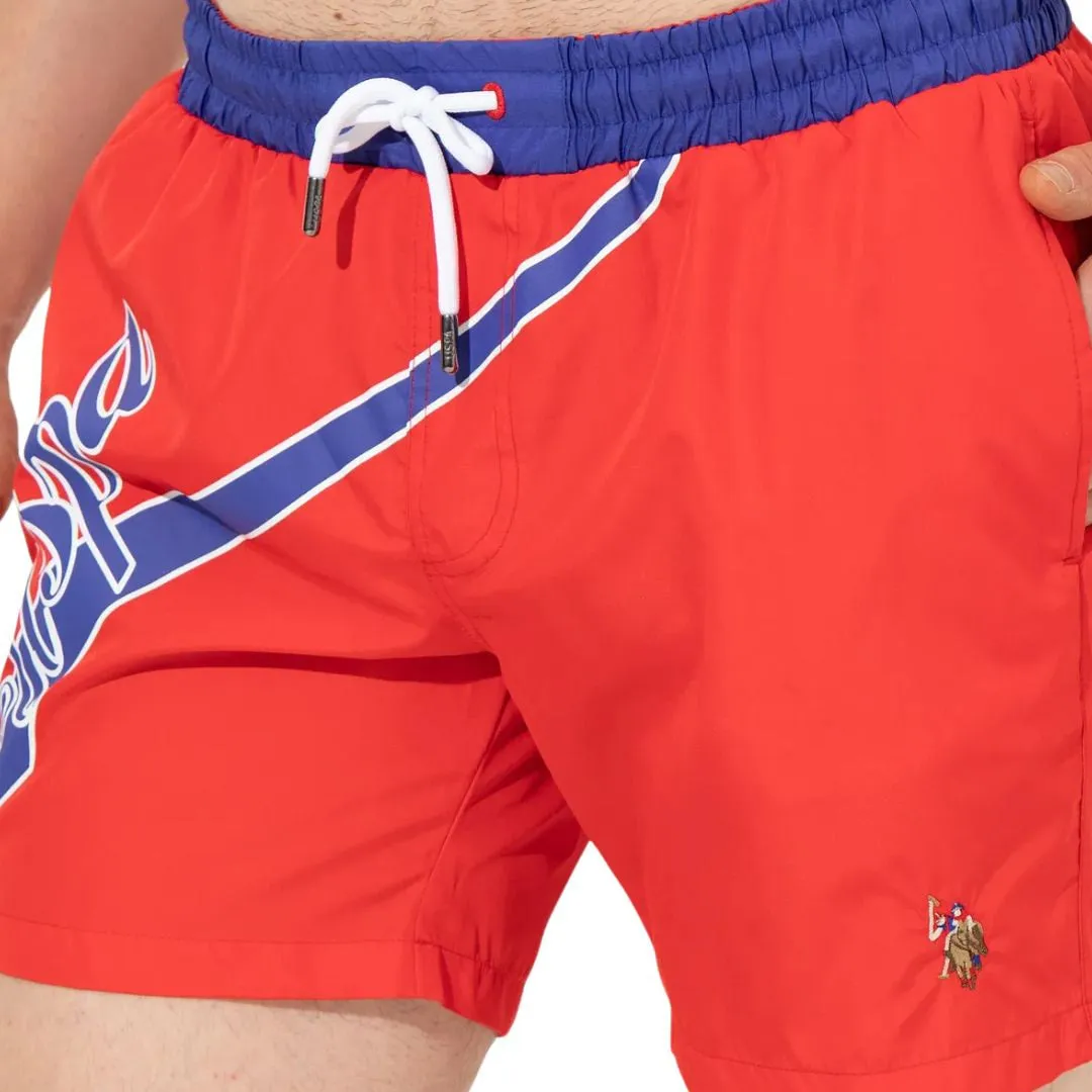 U.S. POLO ASSN. Swim Shorts Men 50245365-VR213-RED