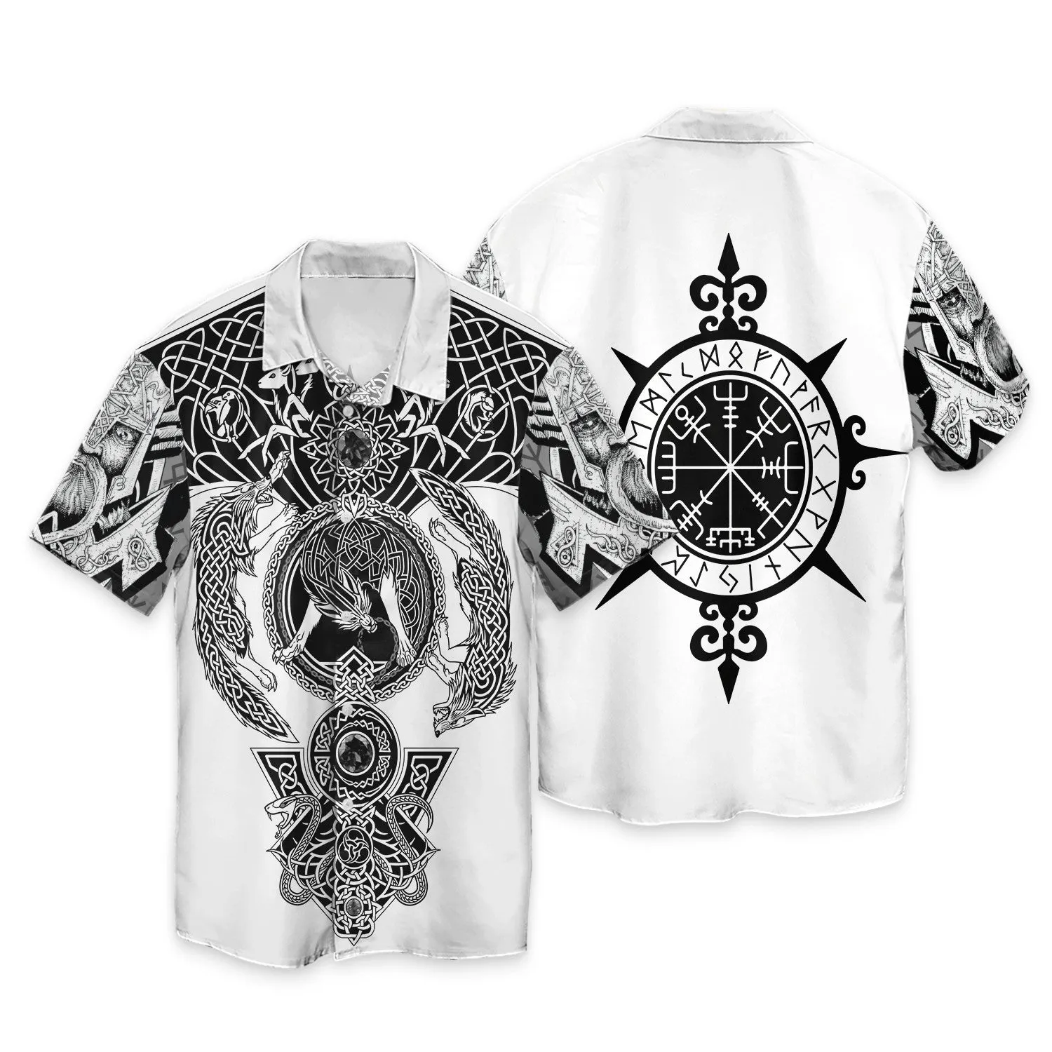 Viking Tattoo 3D Printed Hoodie Tshirt