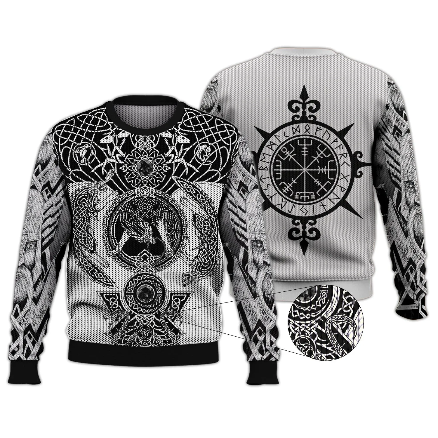 Viking Tattoo 3D Printed Hoodie Tshirt