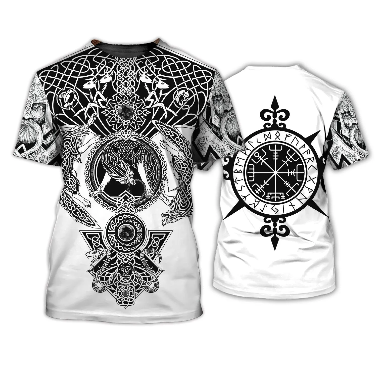 Viking Tattoo 3D Printed Hoodie Tshirt