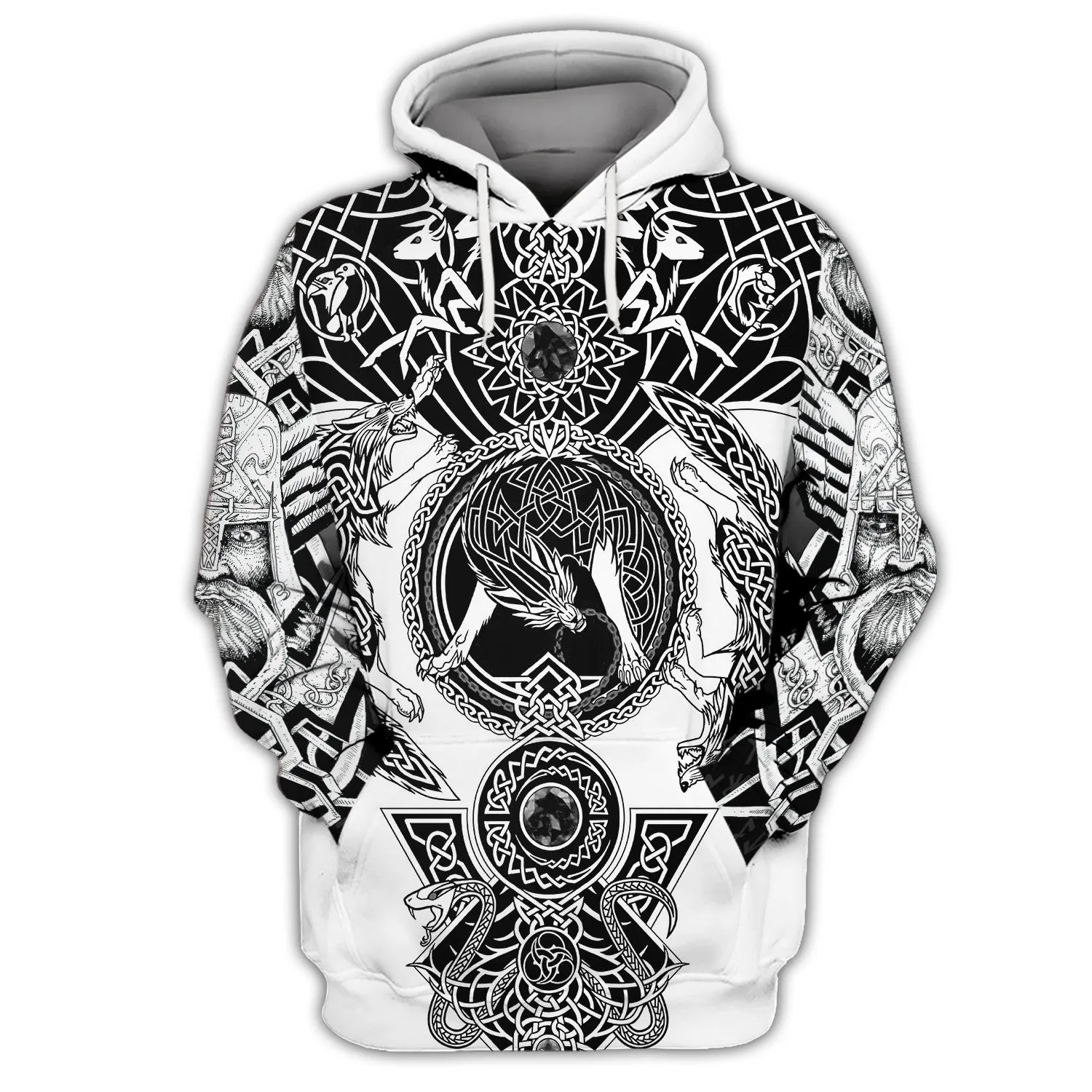 Viking Tattoo 3D Printed Hoodie Tshirt