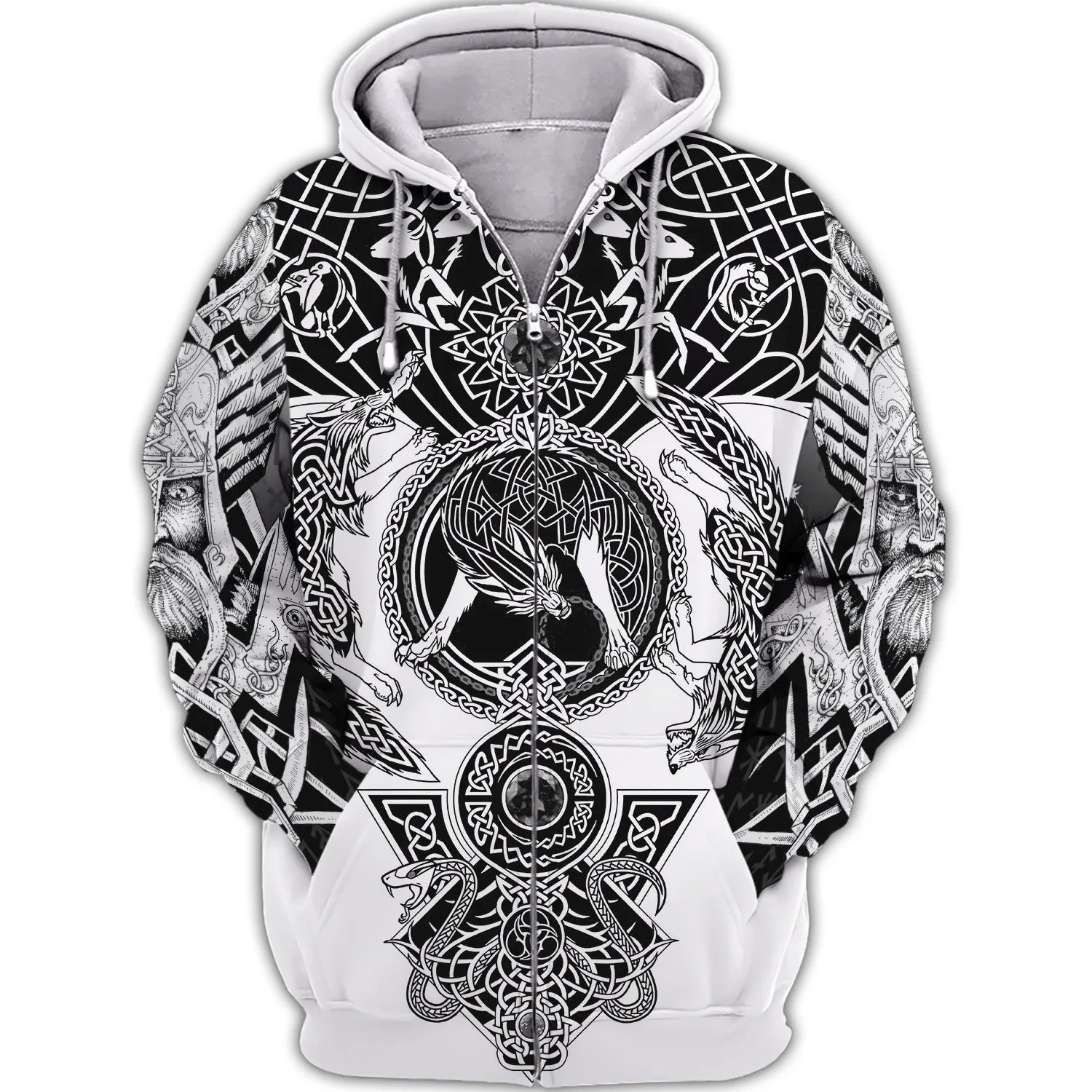 Viking Tattoo 3D Printed Hoodie Tshirt