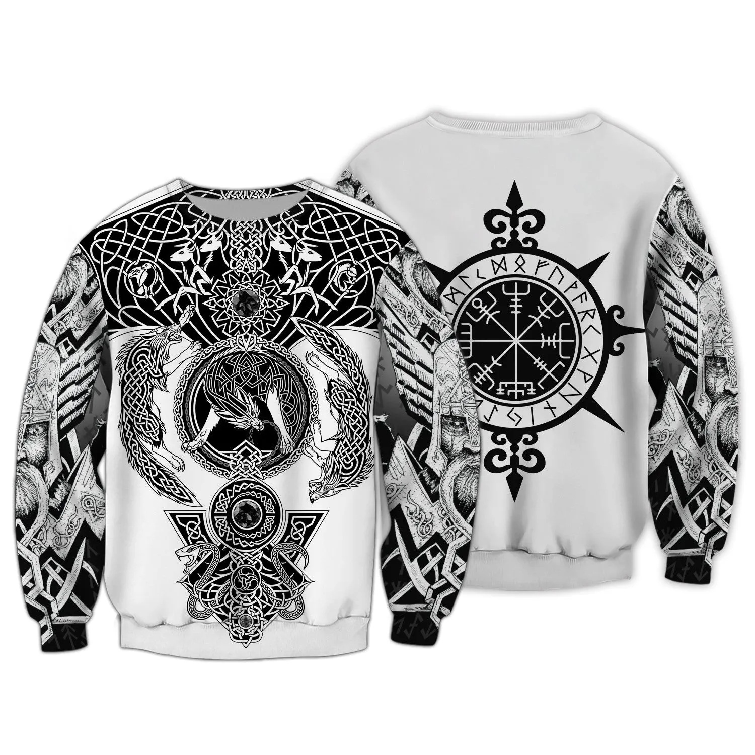 Viking Tattoo 3D Printed Hoodie Tshirt