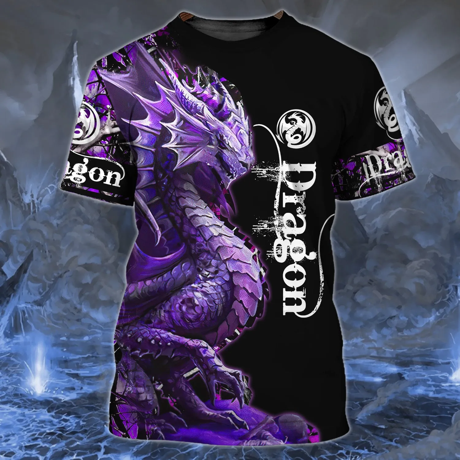 Violet Dragon Tattoo 3D Full Print Shirts