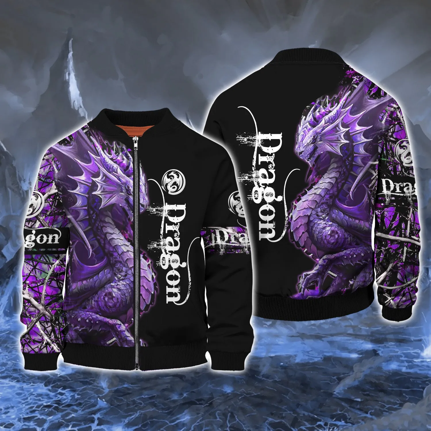 Violet Dragon Tattoo 3D Full Print Shirts