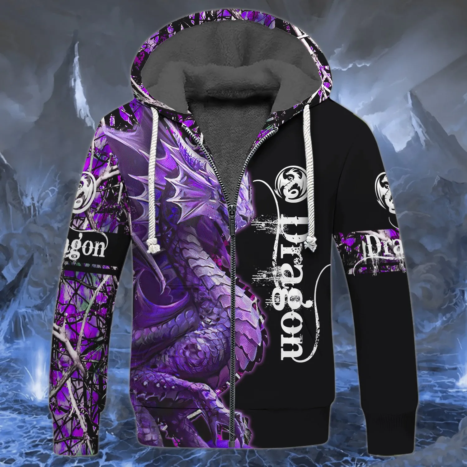 Violet Dragon Tattoo 3D Full Print Shirts