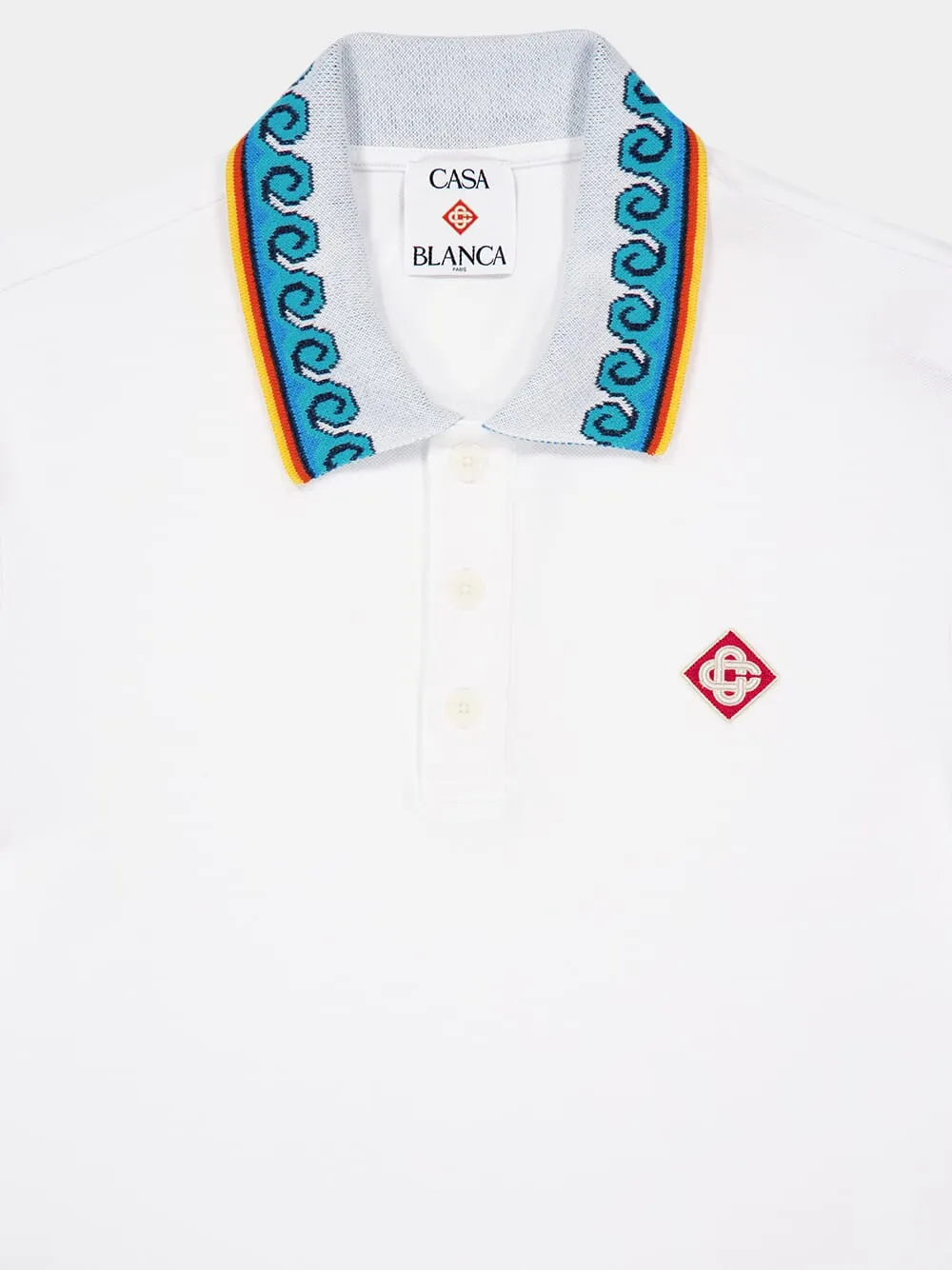 White Organic Cotton Polo Shirt
