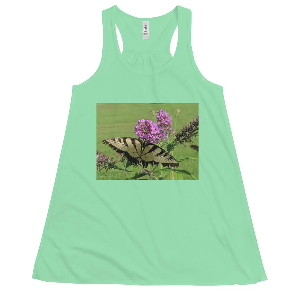 Women's Flowy Racerback Tank - Swallowtail Butterfly - The Nature Collection