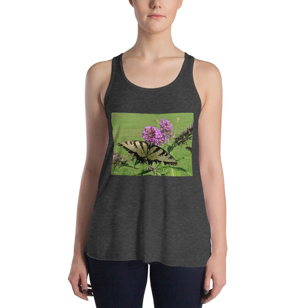 Women's Flowy Racerback Tank - Swallowtail Butterfly - The Nature Collection