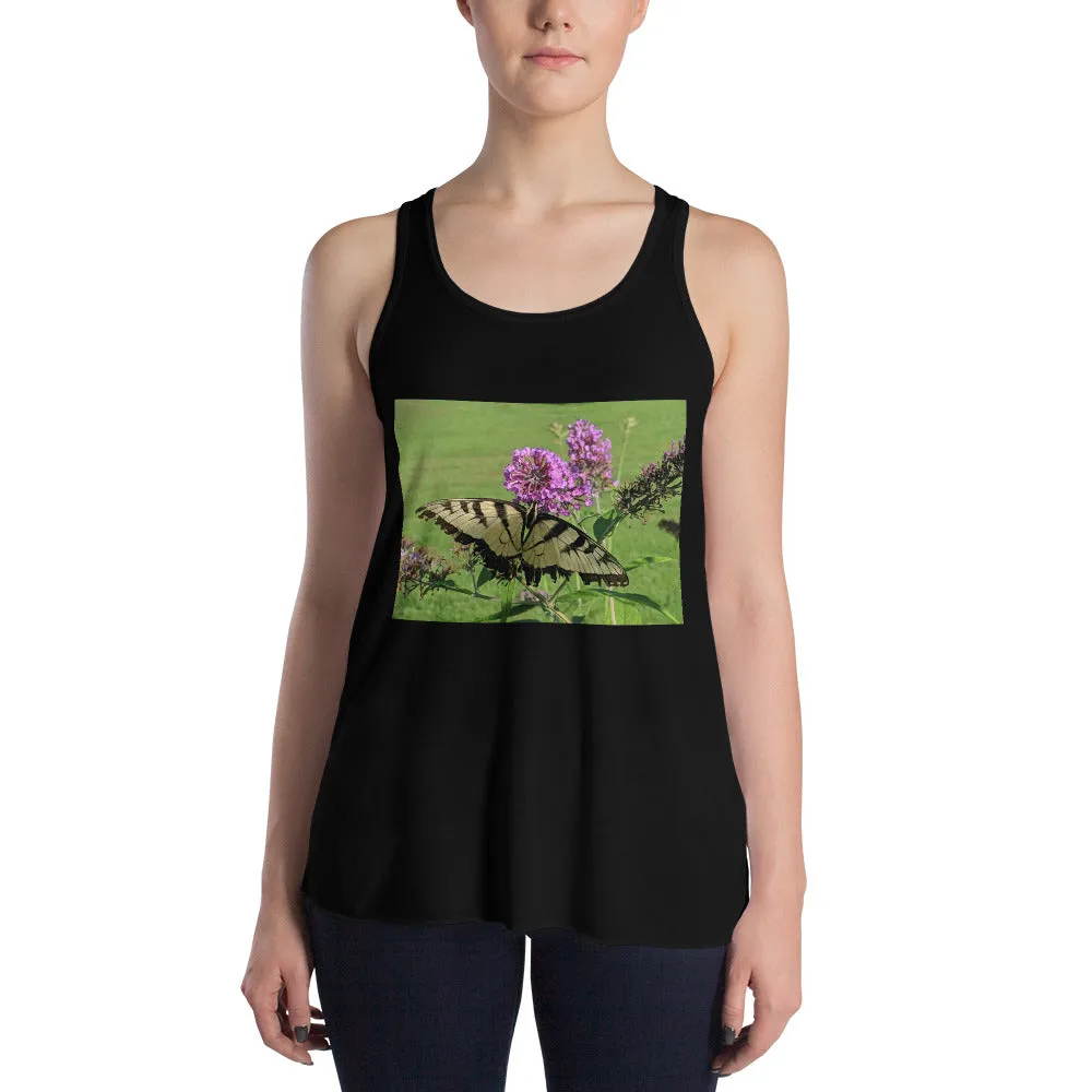Women's Flowy Racerback Tank - Swallowtail Butterfly - The Nature Collection