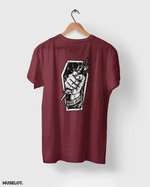 Work or die printed t shirts