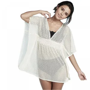 Xhilaration Women's Crochet Weave Cut Out Back Cover Up Dress